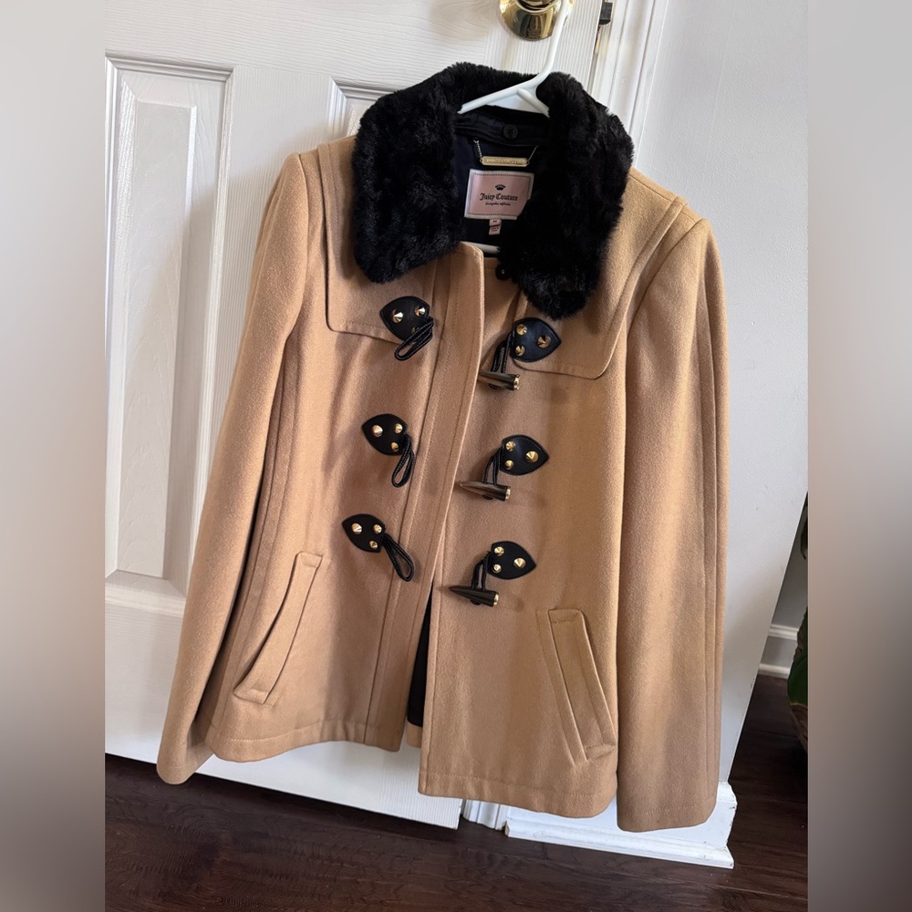 Juicy Couture Black and Tan Teddy Jacket